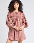 MILLE Clothing Jules Dress in Rose Plaid