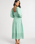 MILLE Clothing Juliette Dress in Pistachio Eyelet