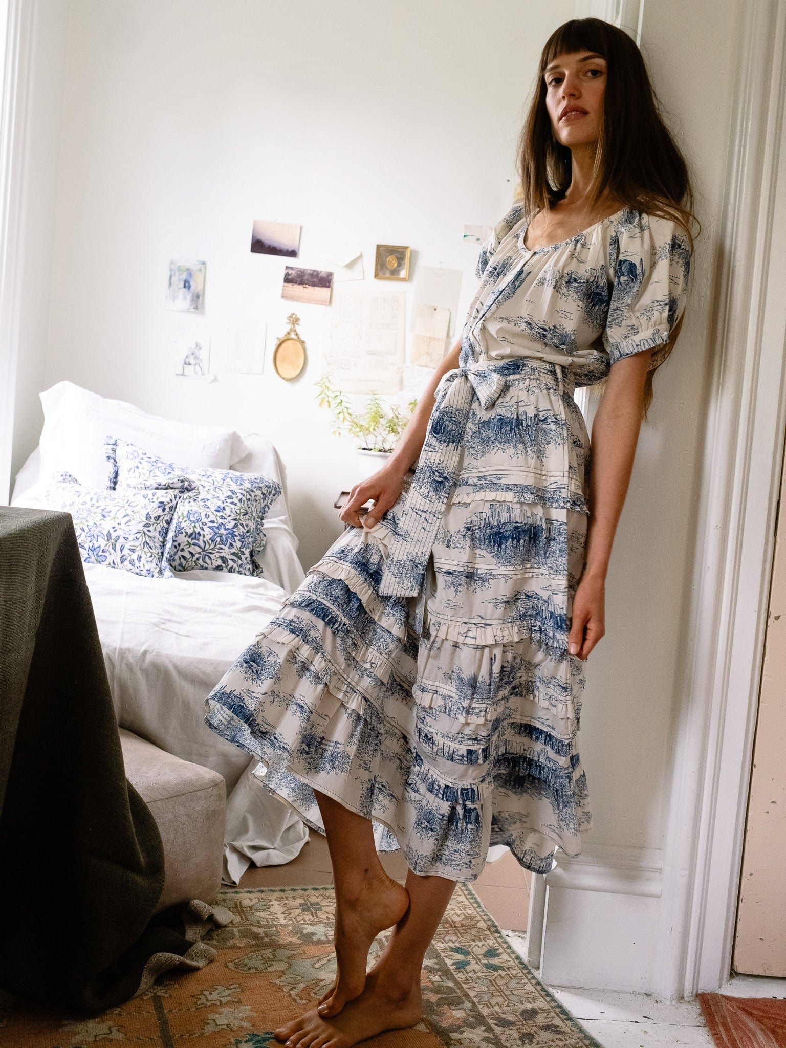 MILLE Clothing Kasia Skirt in Western Toile