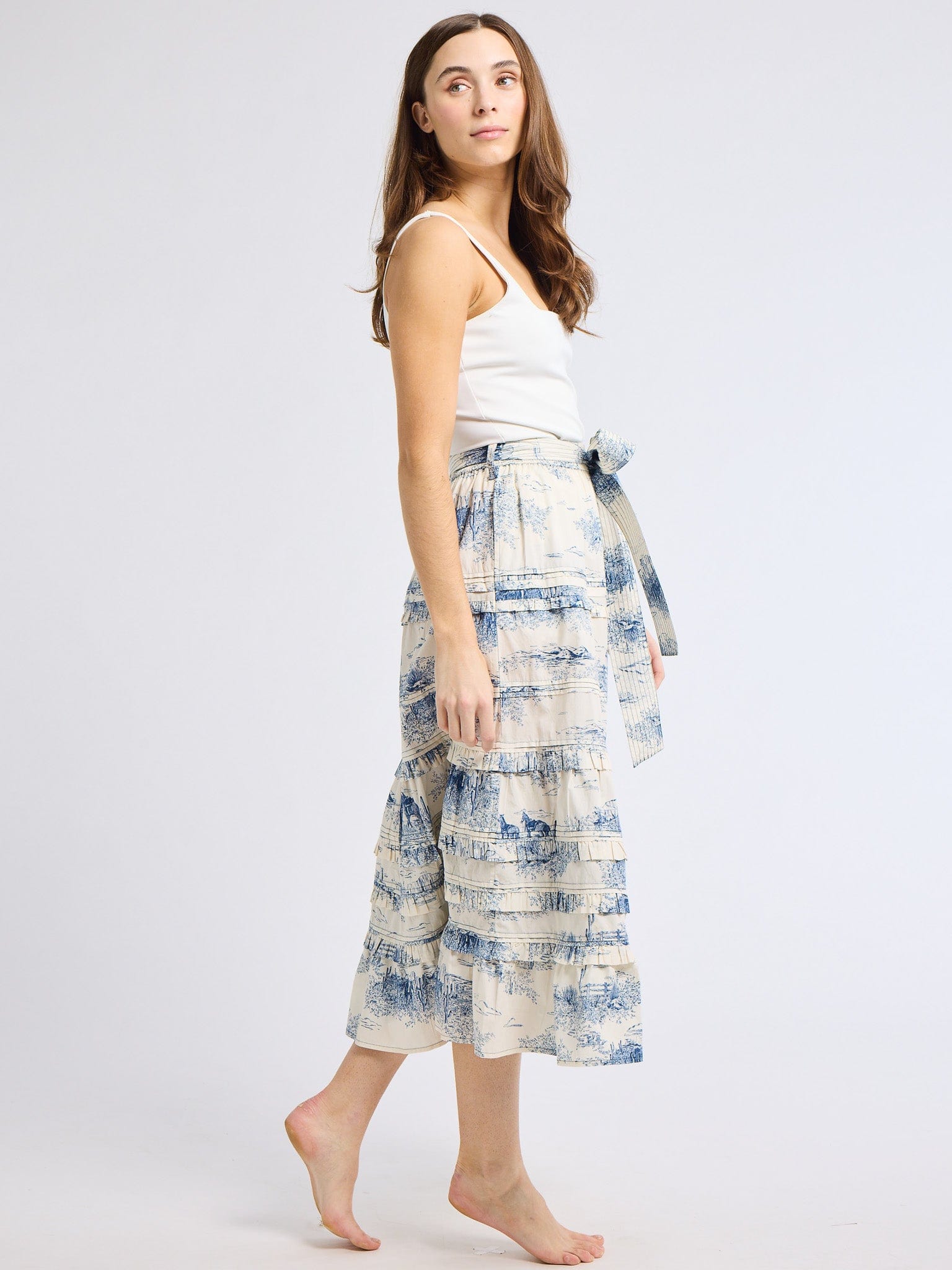 MILLE Clothing Kasia Skirt in Western Toile