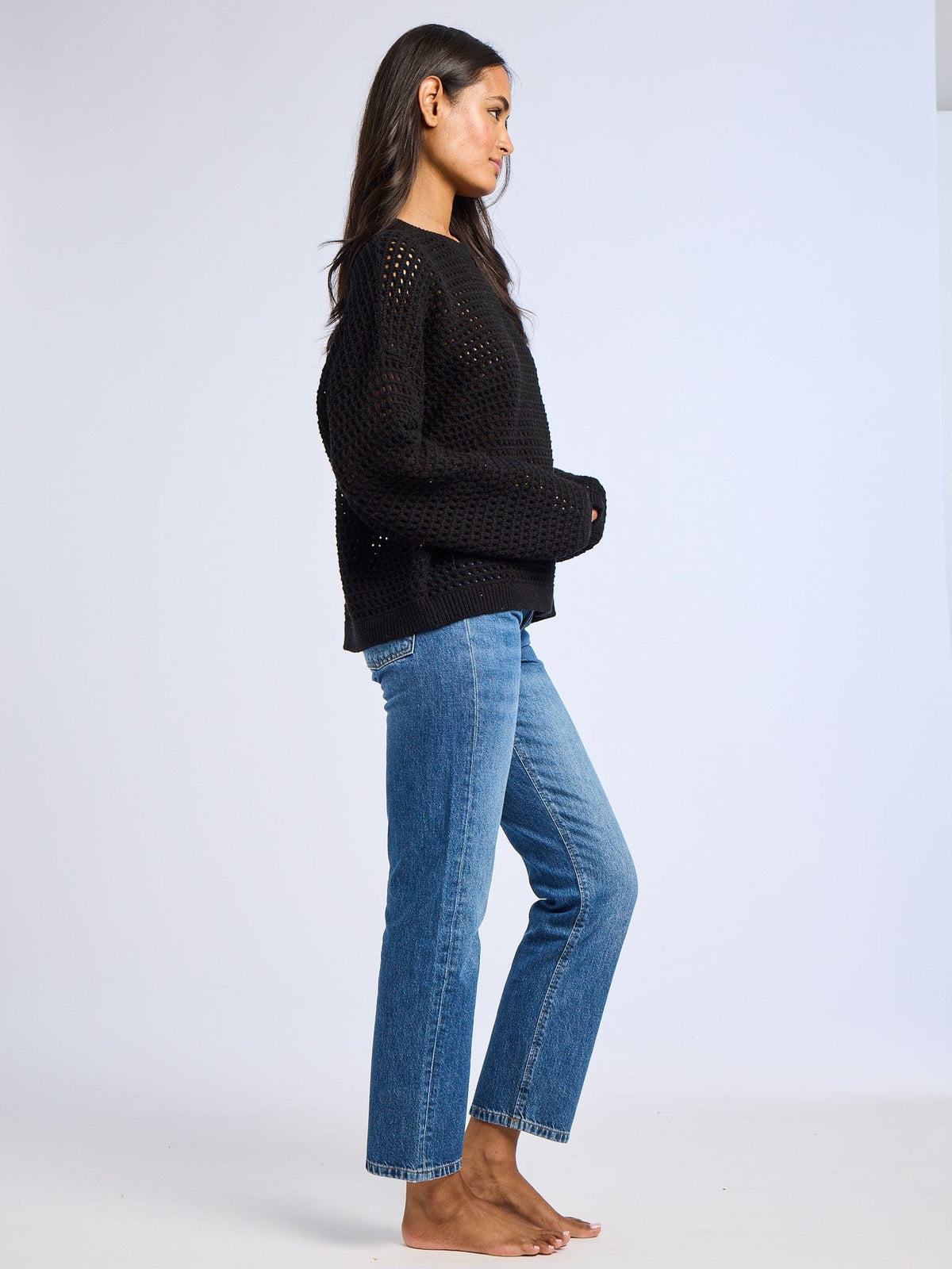 Kitty Pullover in Black — The fit