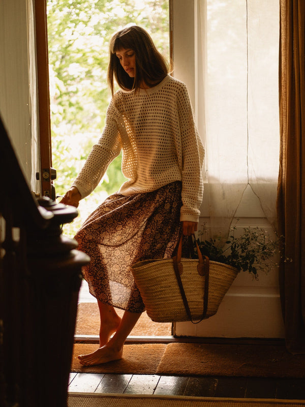 Tully Dress in Cocoa Floral — view 17