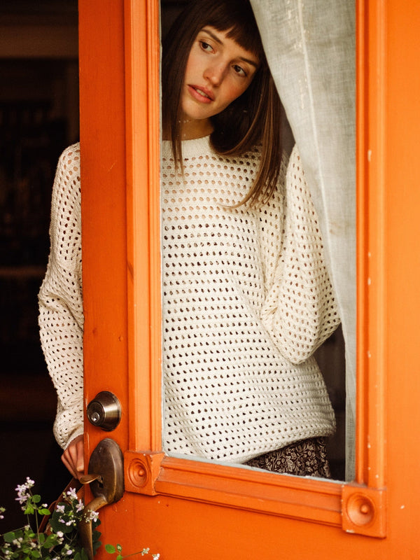 Kitty Pullover in Ivory — view 3