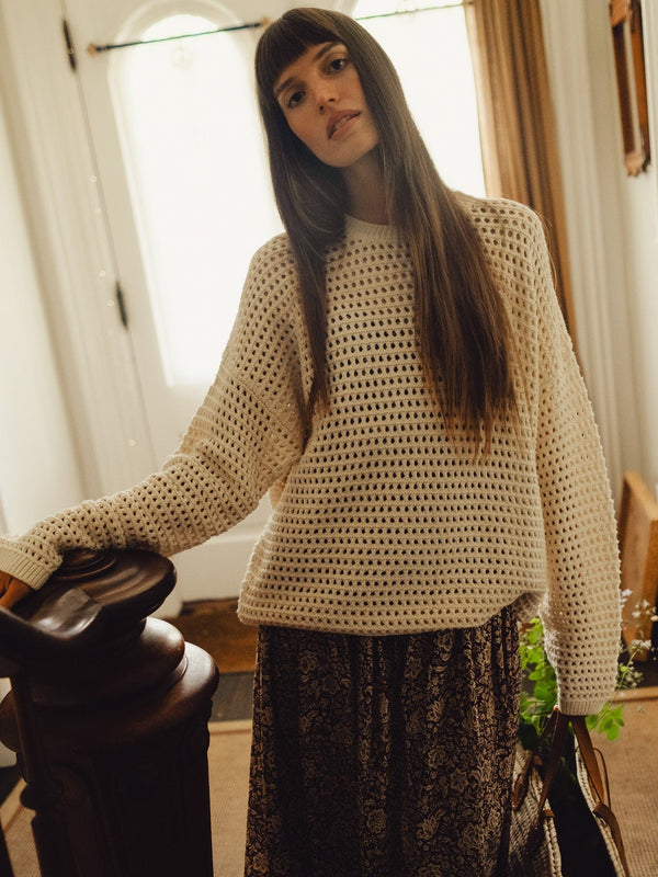 Kitty Pullover in Ivory — view 21