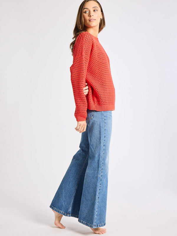 Kitty Pullover in Red — view 7