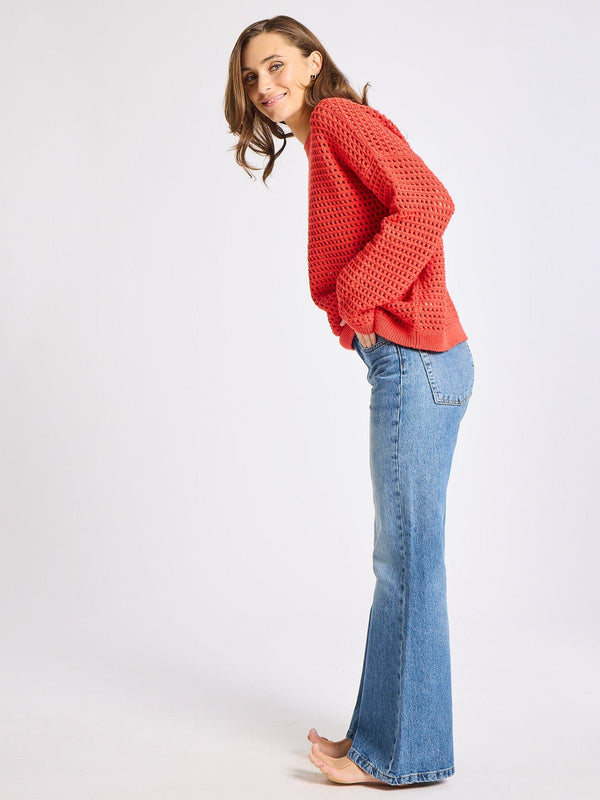 Kitty Pullover in Red — view 6