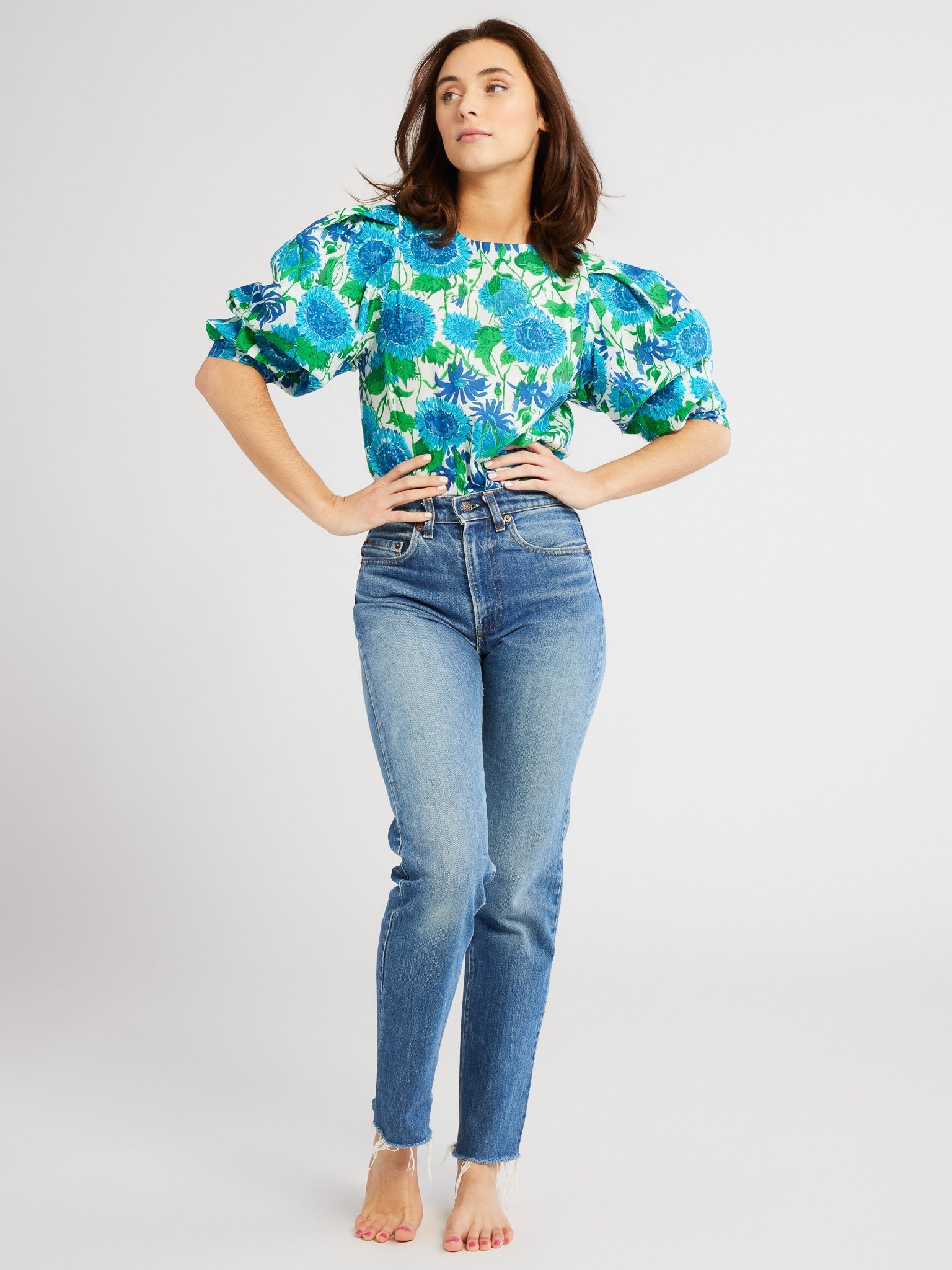 MILLE Clothing Lila Top in Cornflower