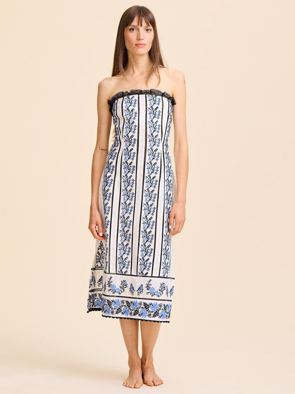 Liliana Dress in Santorini Embroidery — view 4