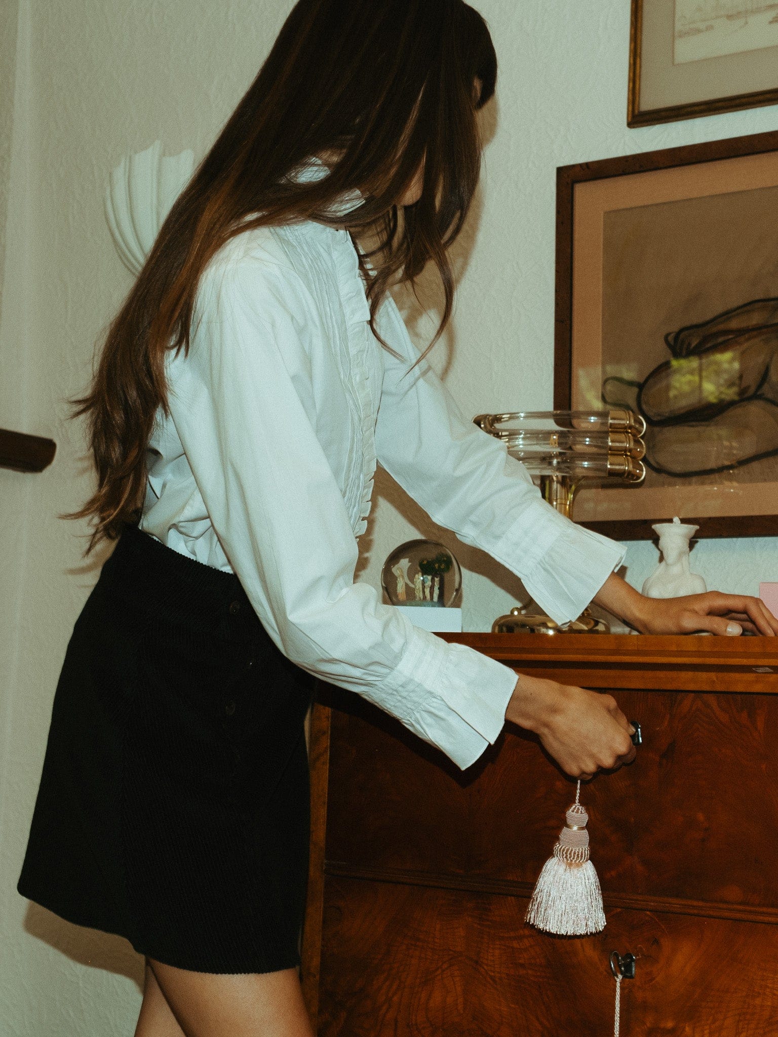 MILLE Clothing Lorelei Skirt in Black Cord