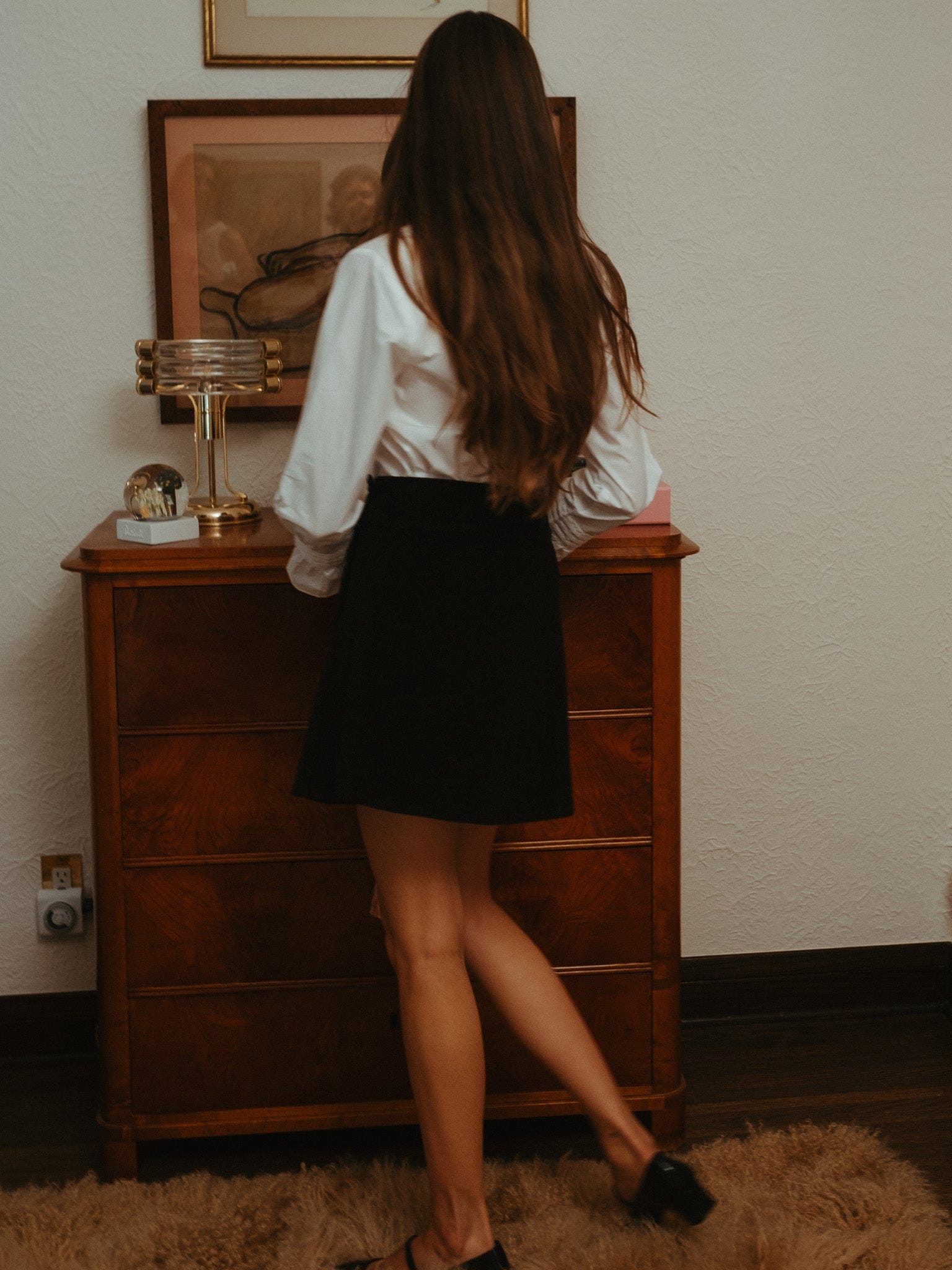 MILLE Clothing Lorelei Skirt in Black Cord