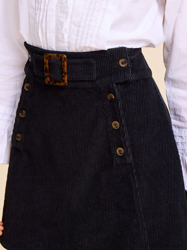 Lorelei Skirt in Black Cord — view 11