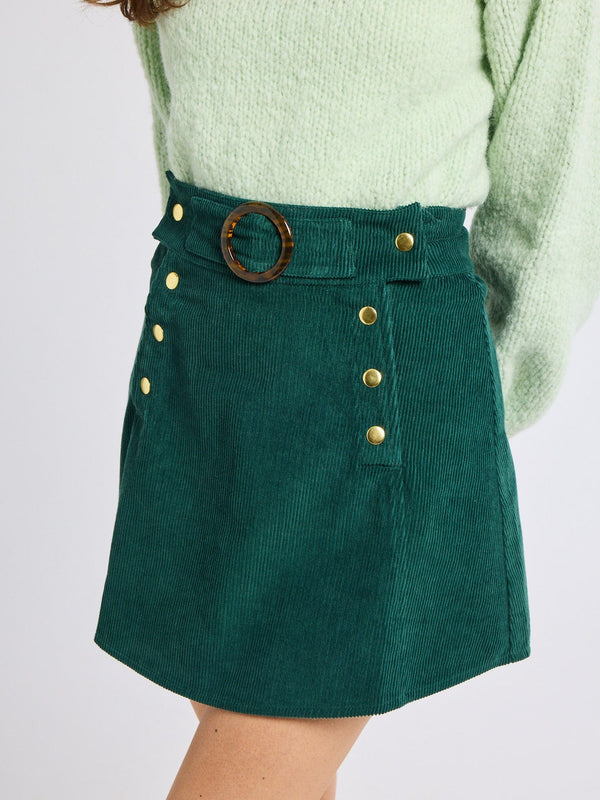 Lorelei Skirt in Spruce Cord — view 2