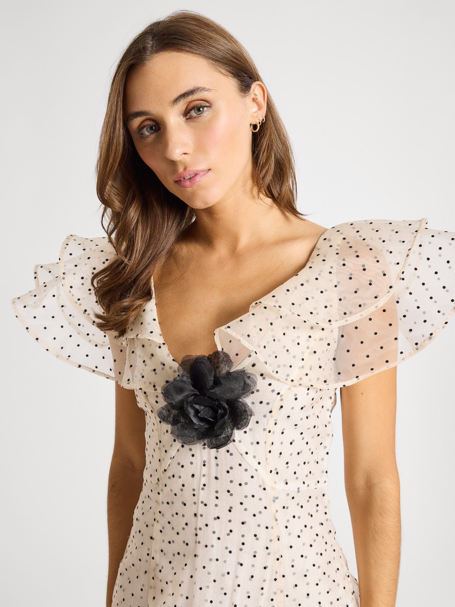 Lucie Dress in Organza Dot – MILLE