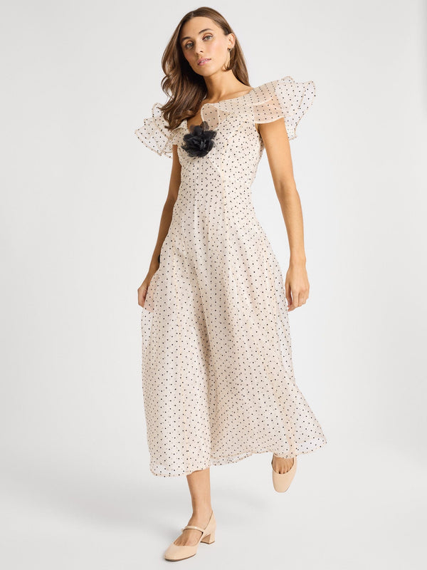Lucie Dress in Organza Dot — view 5