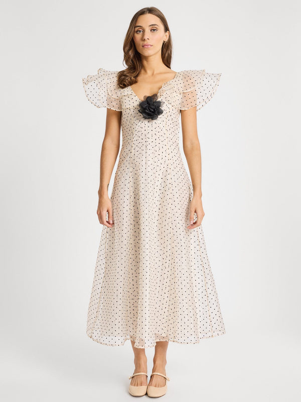 Lucie Dress in Organza Dot — view 3