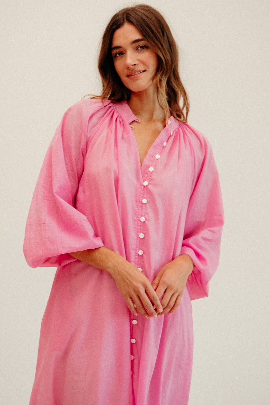 Madeline Dress in Peony — alternate view