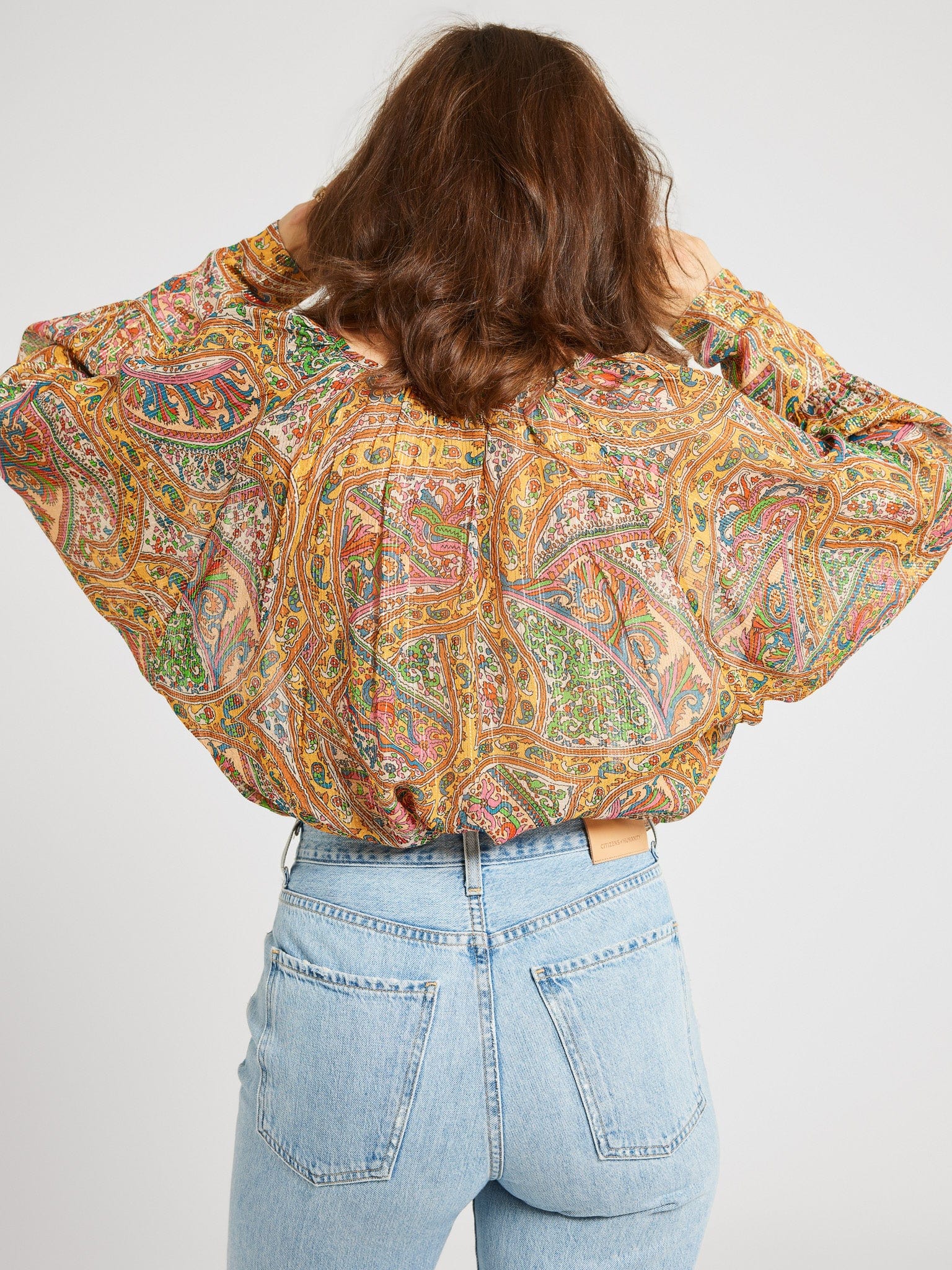 MILLE Clothing Madeline Top in Paisley Shimmer