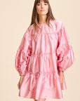 MILLE Clothing Mara Dress in Peony Taffeta