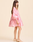 MILLE Clothing Mara Dress in Peony Taffeta
