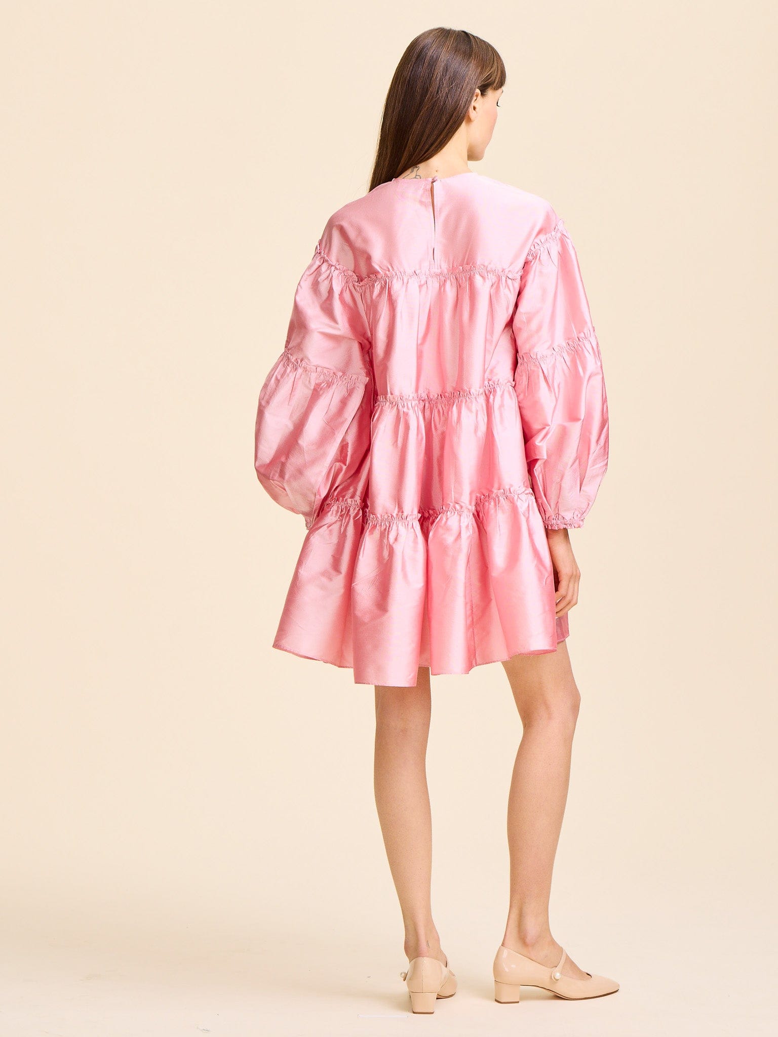 MILLE Clothing Mara Dress in Peony Taffeta
