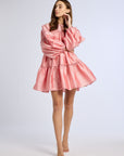 MILLE Clothing Mara Dress in Peony Taffeta