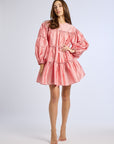 MILLE Clothing Mara Dress in Peony Taffeta