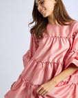 MILLE Clothing Mara Dress in Peony Taffeta