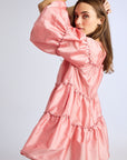 MILLE Clothing Mara Dress in Peony Taffeta