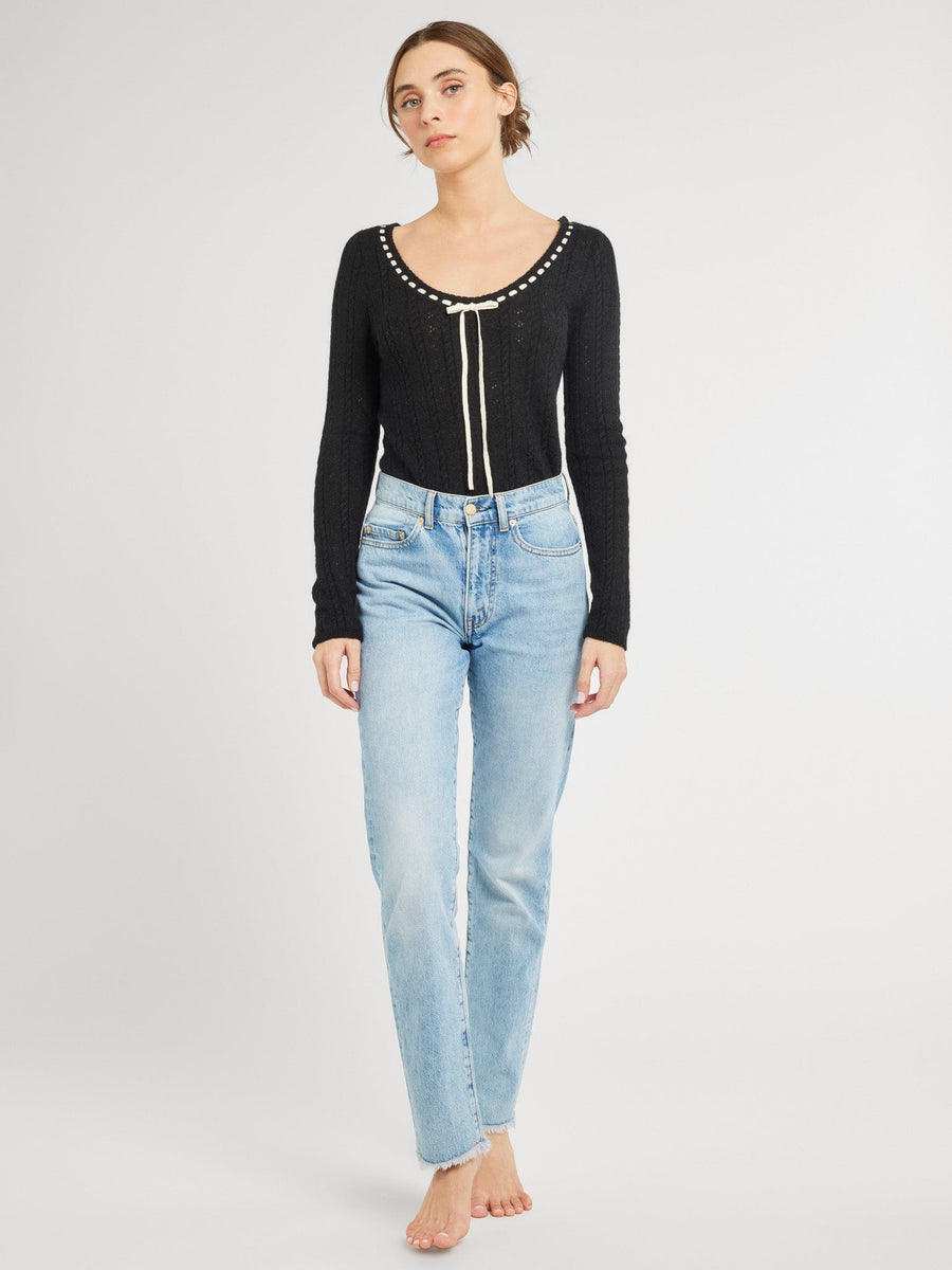 Margaret Pullover in Black — alternate view