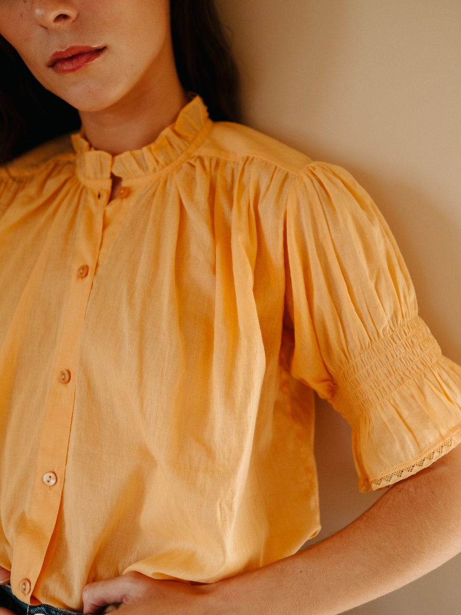 Marnie Top in Apricot — alternate view