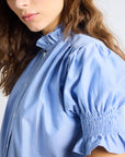 MILLE Clothing Marnie Top in Blue Oxford