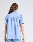 MILLE Clothing Marnie Top in Blue Oxford