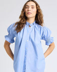 MILLE Clothing Marnie Top in Blue Oxford