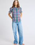 MILLE Clothing Marnie Top in Ivy Plaid