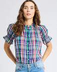 MILLE Clothing Marnie Top in Ivy Plaid