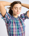 MILLE Clothing Marnie Top in Ivy Plaid