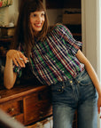 MILLE Clothing Marnie Top in Ivy Plaid