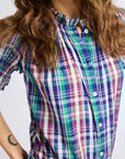 MILLE Clothing Marnie Top in Ivy Plaid
