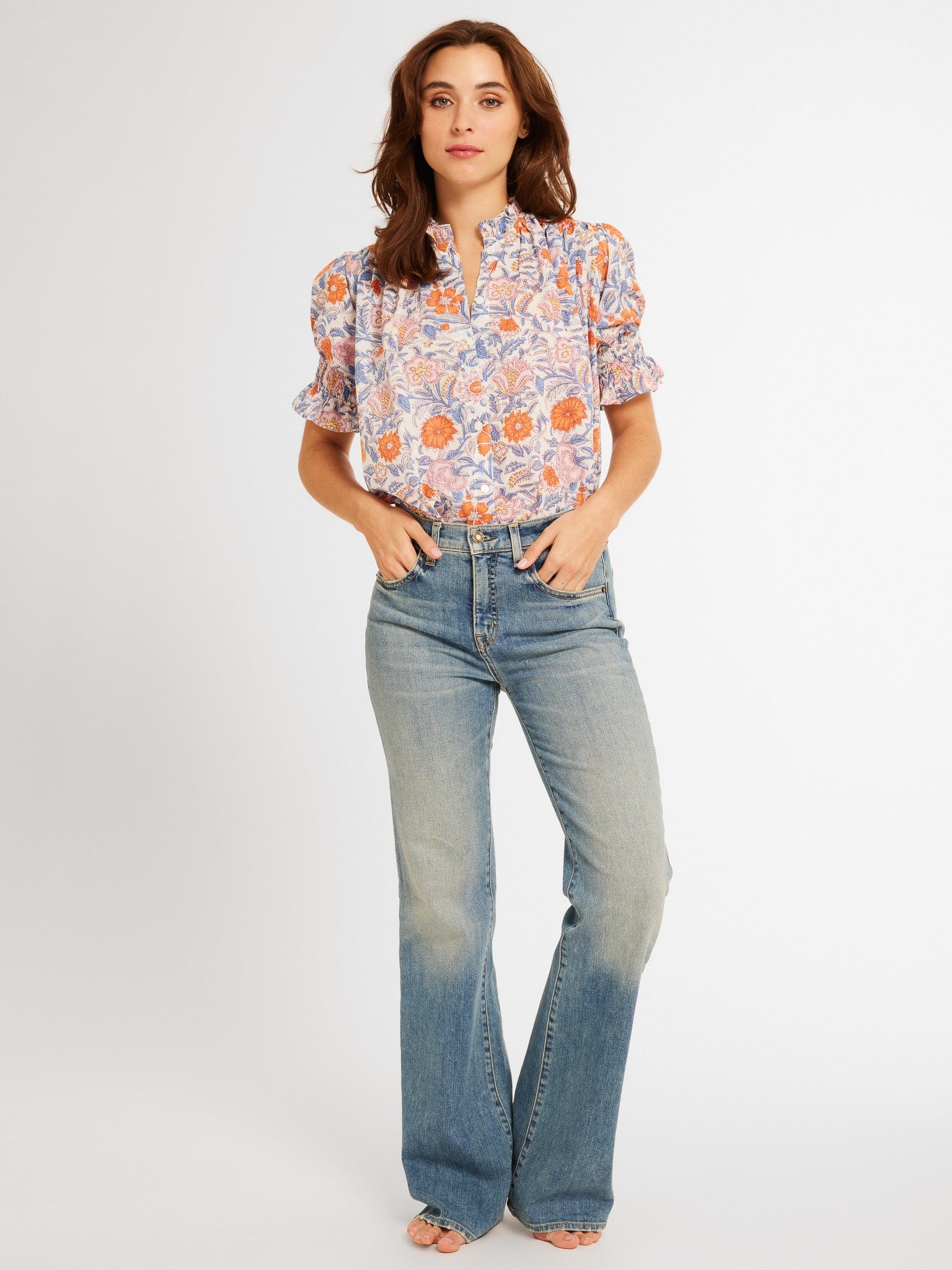 Marnie Top in Newport Floral – MILLE