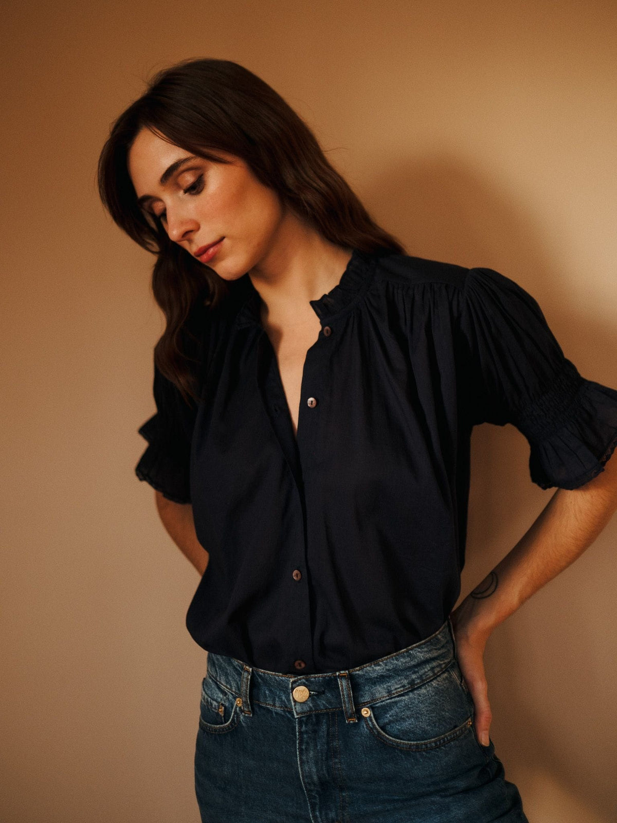 Marnie Top in Peacoat — The cut