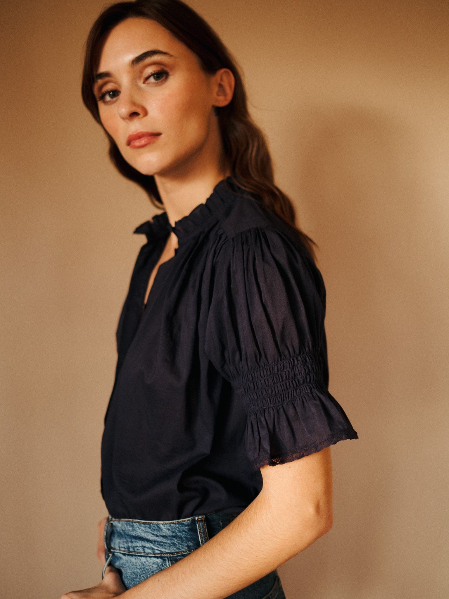 MILLE Clothing Marnie Top in Peacoat