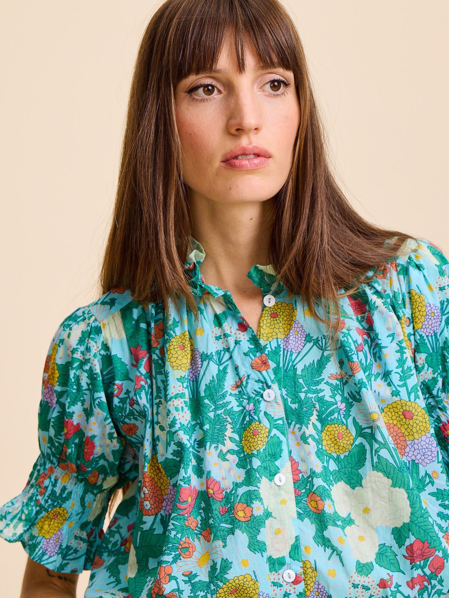 MILLE Clothing Marnie Top in Swedish Garden