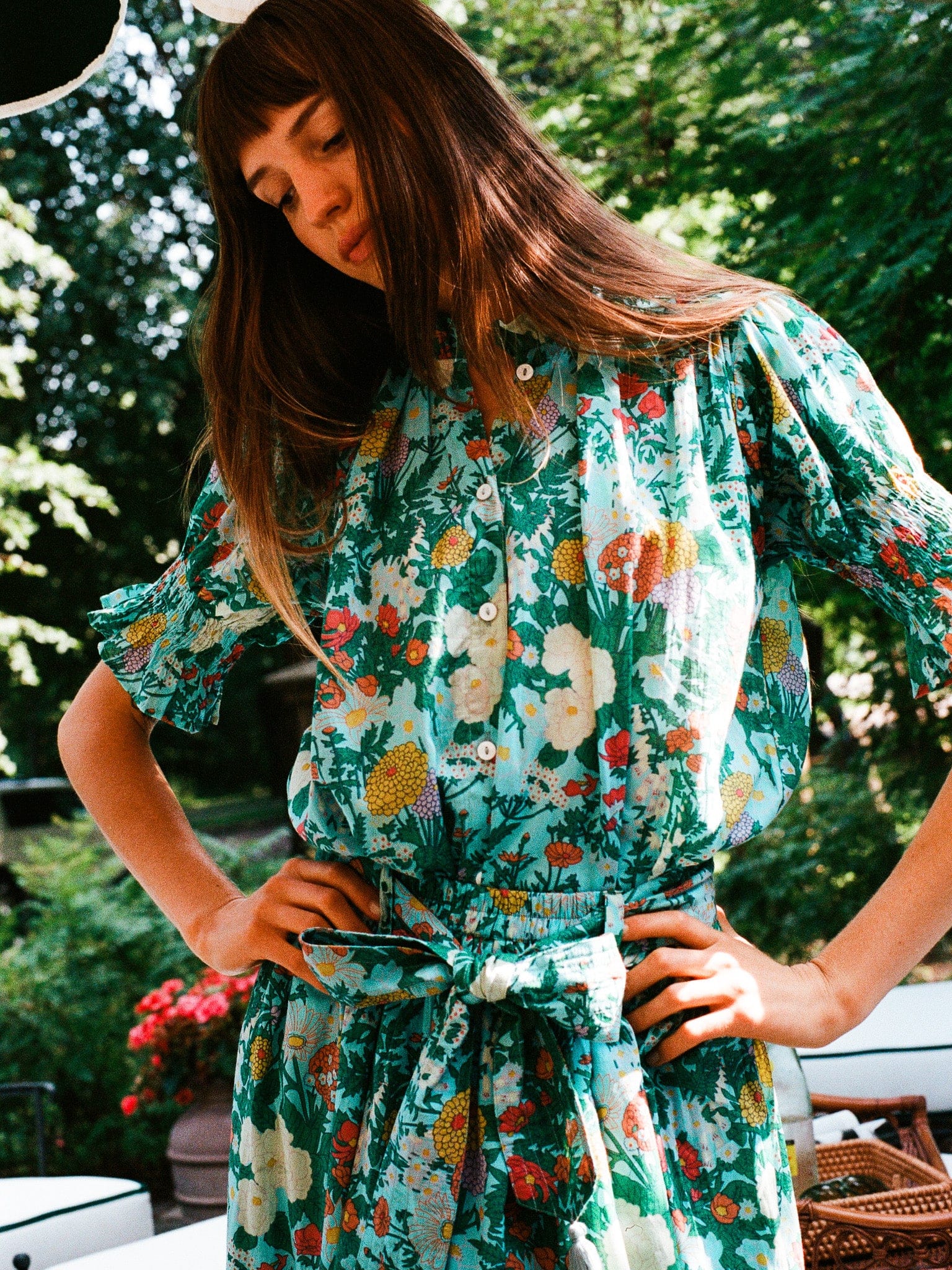 MILLE Clothing Marnie Top in Swedish Garden