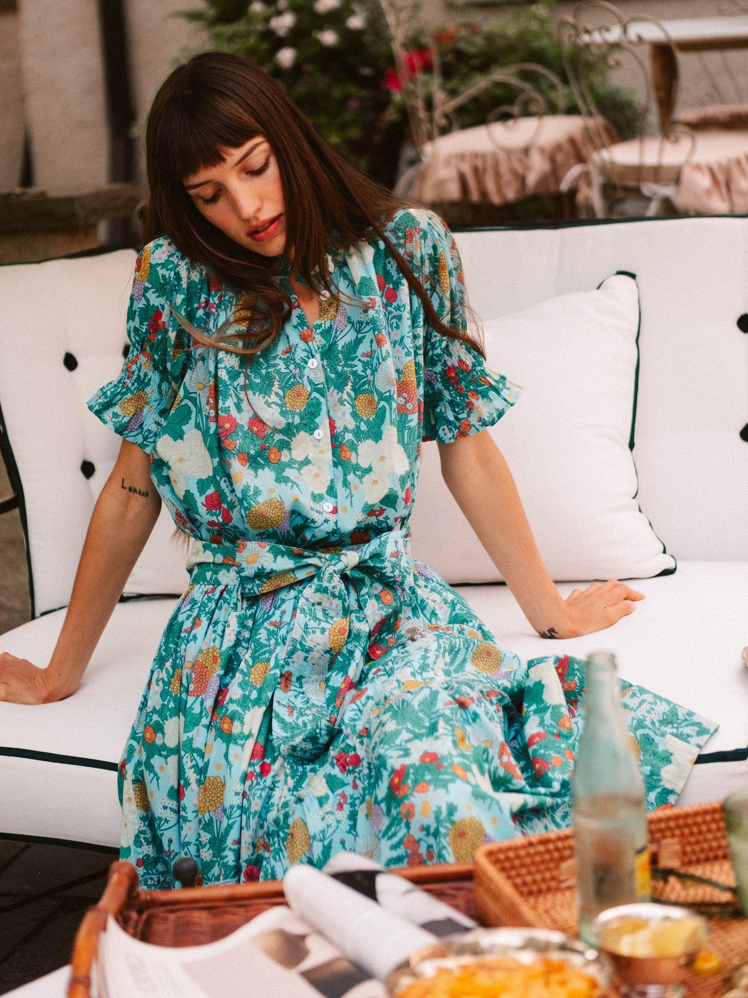 MILLE Clothing Marnie Top in Swedish Garden