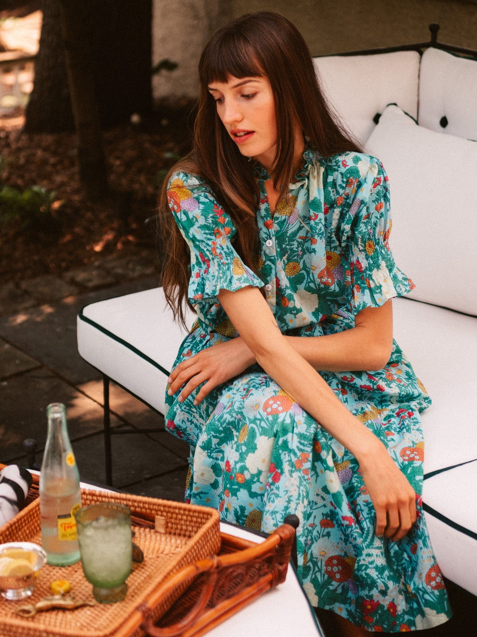 MILLE Clothing Marnie Top in Swedish Garden