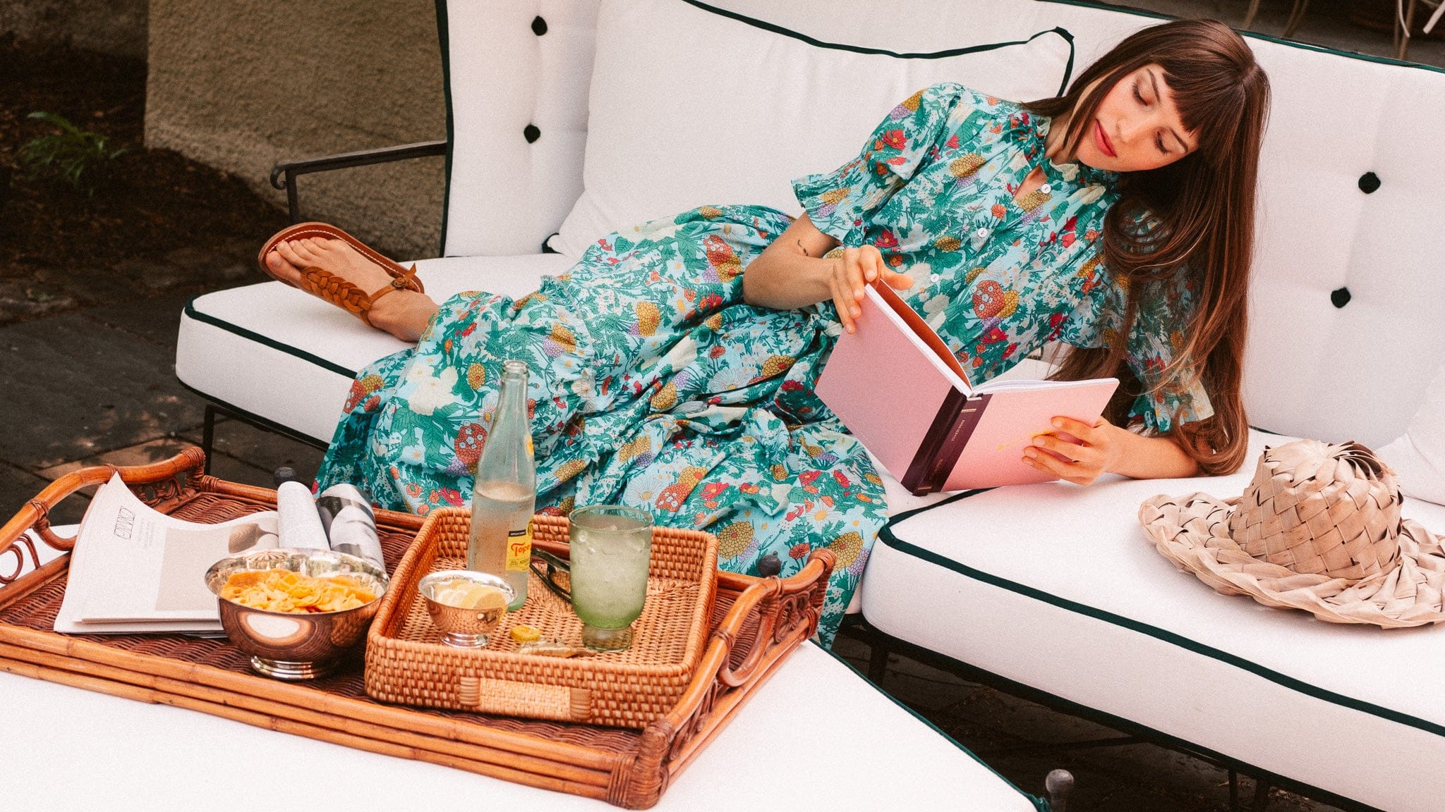 MILLE Clothing Marnie Top in Swedish Garden