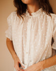 MILLE Clothing Marnie Top in White Hearts
