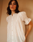 MILLE Clothing Marnie Top in White Hearts