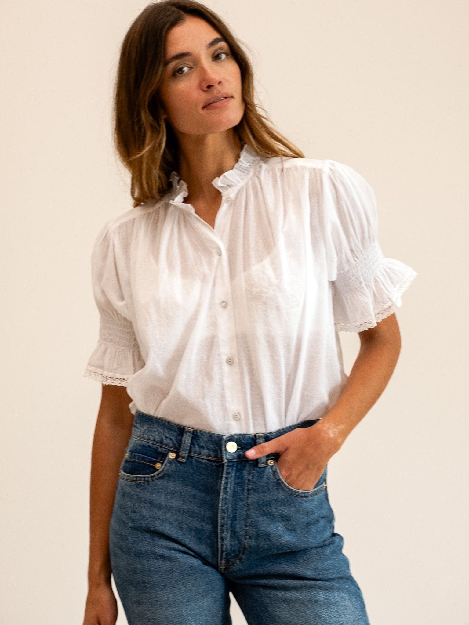MILLE Clothing Marnie Top in White