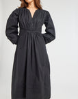 MILLE Clothing Marta Dress in Black Poplin